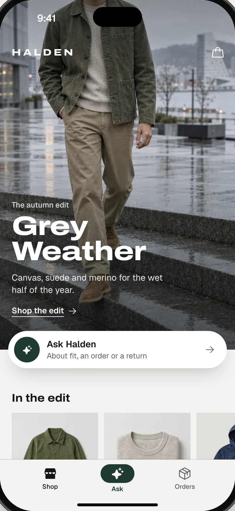 One of our five demo apps, a sneaker store