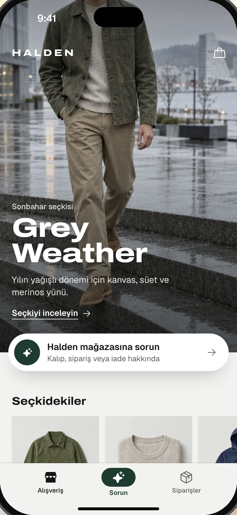 Rendel eklenmiş kurgusal sneaker ve giyim mağazası Halden.