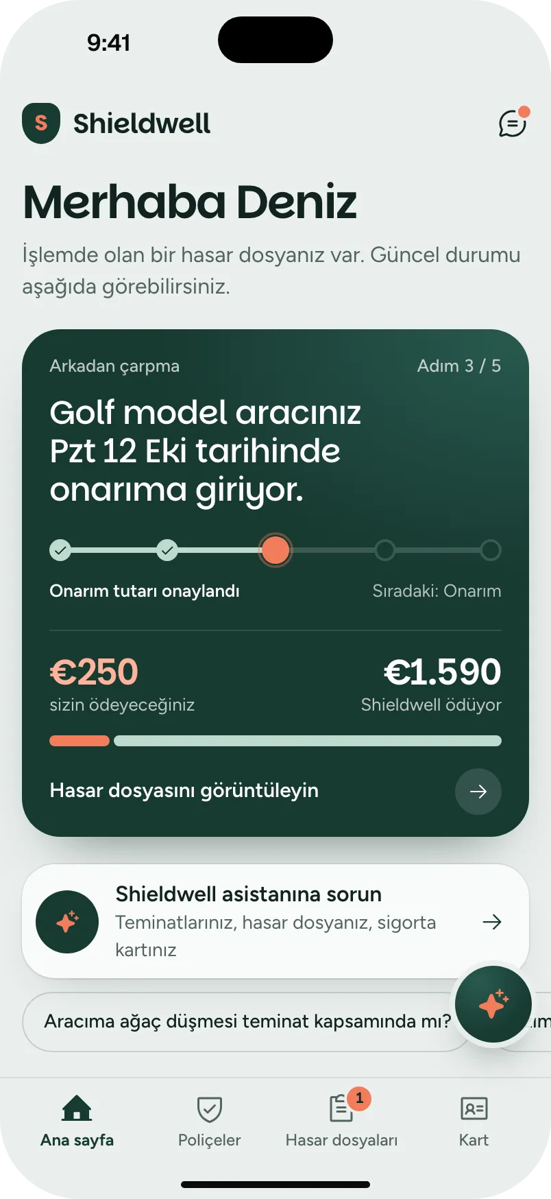 Rendel eklenmiş kurgusal araç ve konut sigortası şirketi Shieldwell.